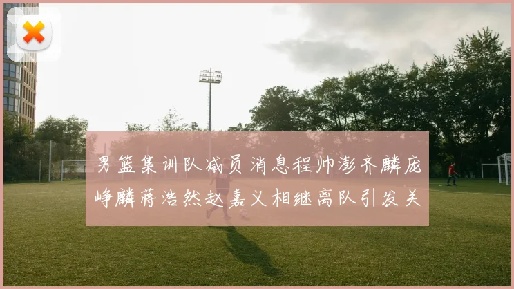 男篮集训队减员消息程帅澎齐麟庞峥麟蒋浩然赵嘉义相继离队引发关注